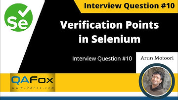 What are the different verification points available in Selenium? (Interview Question #10)