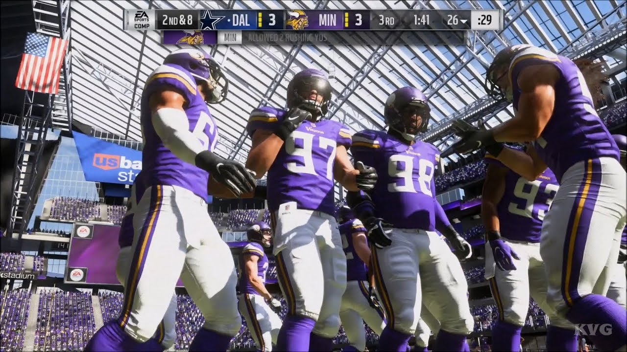Madden NFL 19 - Minnesota Vikings vs Dallas Cowboys - Gameplay (HD) [1080p60FPS]