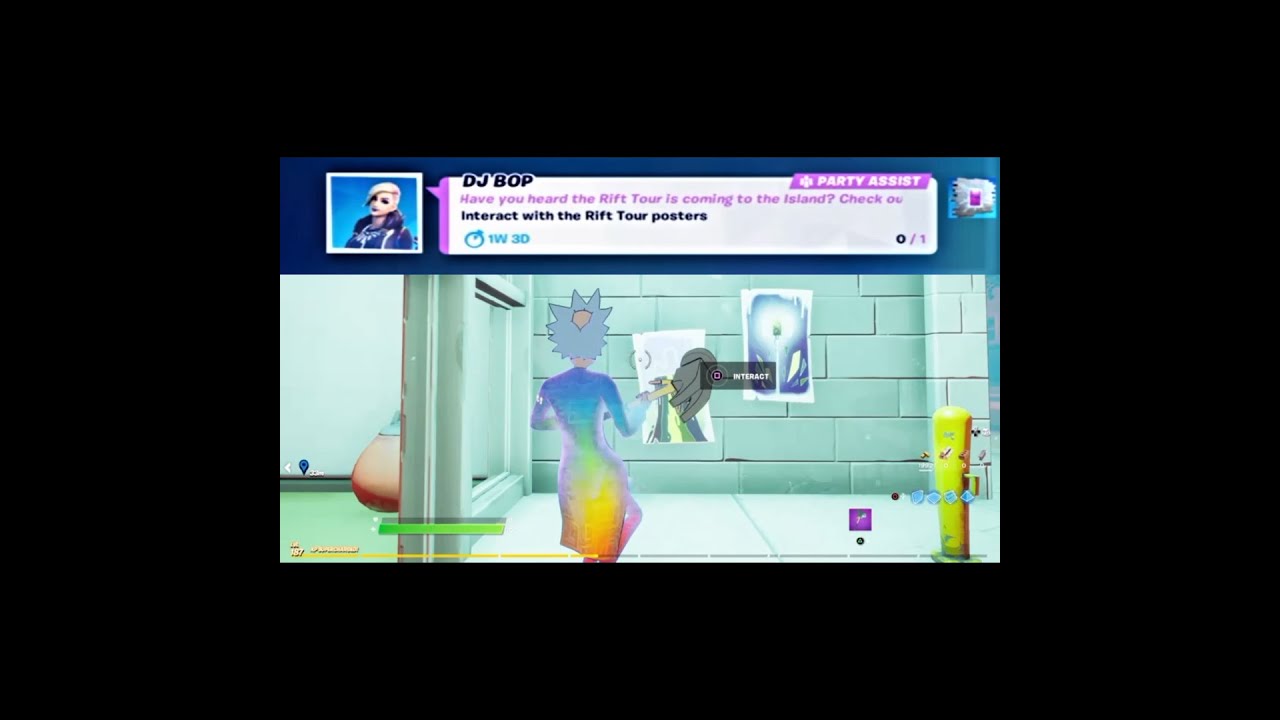 Fortnite - Interact with Rift Tour posters