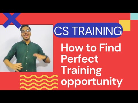 CS TRAINING | How to find perfect training opportunity |