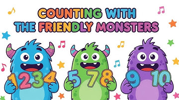 Counting with the Friendly Monsters | Fun Numbers & Learning for Kids | Animagic Studio