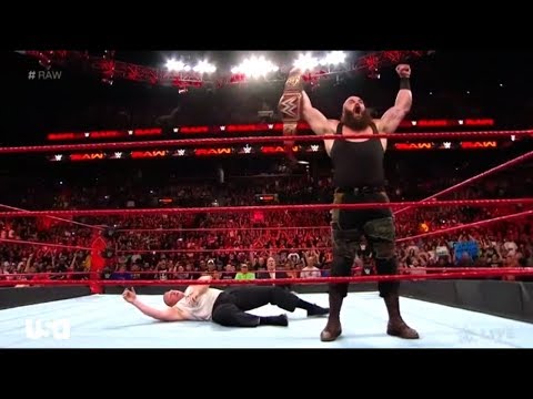 برون سترومان يدمر بروك ليسنر عرض الرو الاخير 21 08 2017 مترجم 