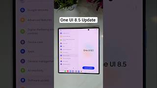One UI 8.5 Update on Z Fold 7 #youtubeshorts #shorts #samsung
