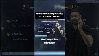 7 Fundamentals Quantities Explained in 2 mins | NEET 2026 | Anubhav Sir