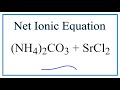 Net Ionic Equations and Solubility