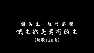 讚美主-祂的榮耀（詩歌120首）『哦主你是萬有的主』