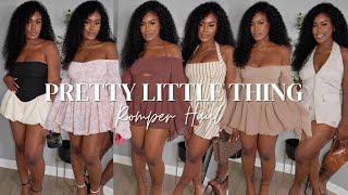 PRETTY LITTLE THING ROMPER HAUL | SUMMER ROMPERS | PLT SUMMER OUTFITS