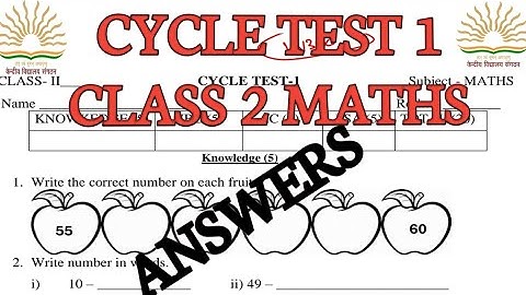 Class 2 cycle test 1 maths /kv/kvs/joyful #ncert #class2 #maths #cycletest #kvexam #ncrt  @KVS360
