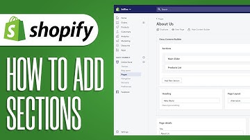 How To Add Sections To Your Shopify Page | Easy Tutorial In (2025)