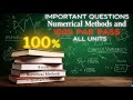Jntuh Btech ece R22 Numerical methods and complex variables important questions||all units 💯 pass