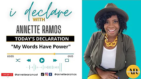 Today's Declaration: My Words Have Power