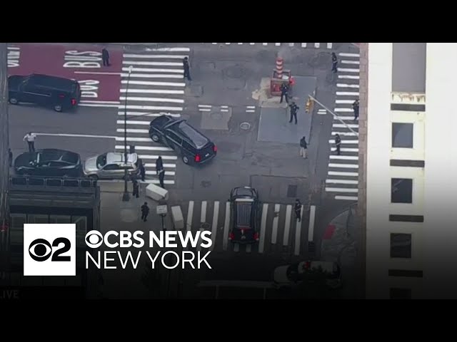 Trump departs Trump Tower after guilty verdict class=