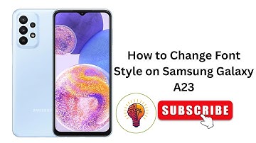 How To Change Font Size on Samsung Galaxy A23 (2025) | Easy Steps to Customize Your Display!