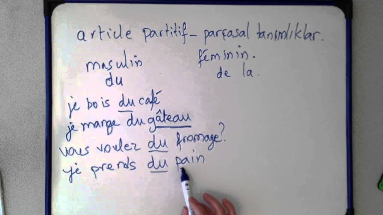 Fransızca Dersler - Parçasal Tanımlıklar (Articles Partitifs)
