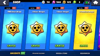 100 stardrops öffnen auf 3. acc Brawl Stars