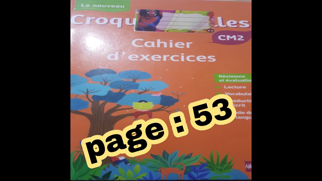Adrianne Lee Sur Les Traces De Callie Page De Garde croque feuilles,cahier d'exercices page :53 - YouTube
