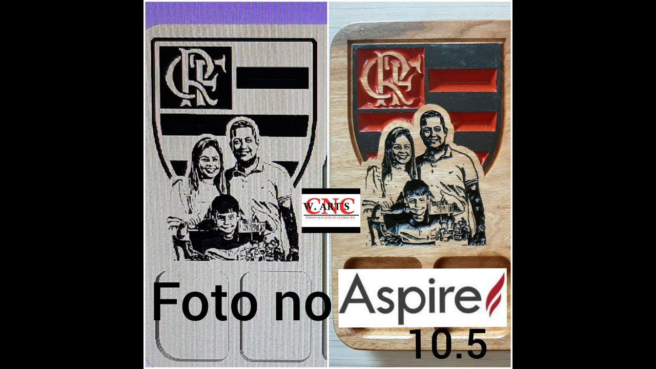 ✅  ASPIRE 10.5 ✅  fazendo tábua pra churrasco com foto 😱