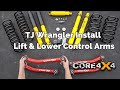 Tj wrangler install lift kit  lower control arms