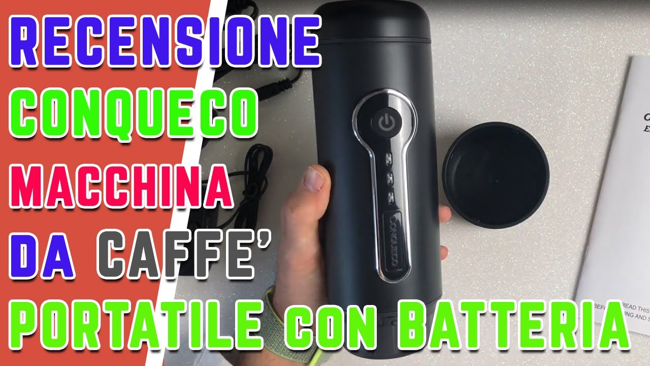 Recensione Conqueco MACCHINA da CAFFE' portatile con BATTERIA da