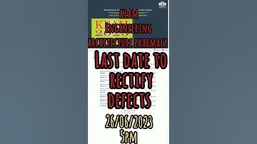 keam rectify Memo date extended. 🚫SUBSCRIBE AND BE UP TO DATE ‼️