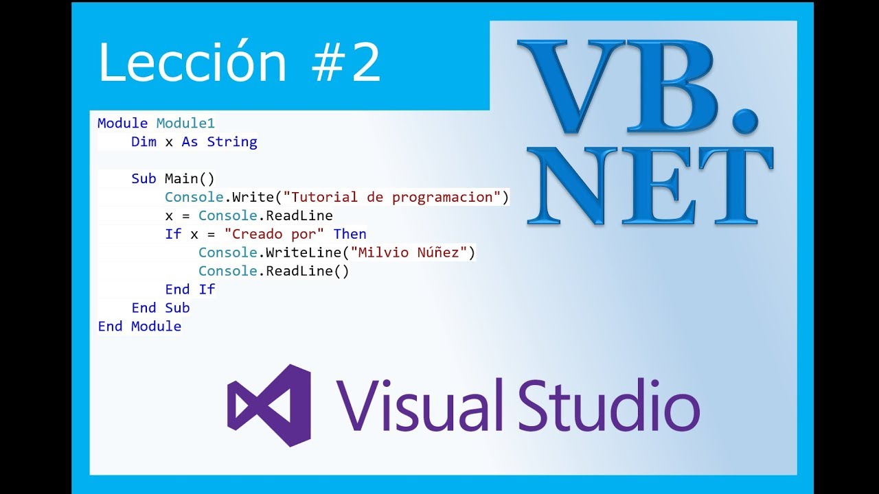 Tutorial Visual Basic 2012. Leccion 2 [Tipos de datos] YouTube