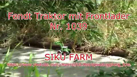 SIKU Fendt Traktor mit Frontlader Nr. 1039