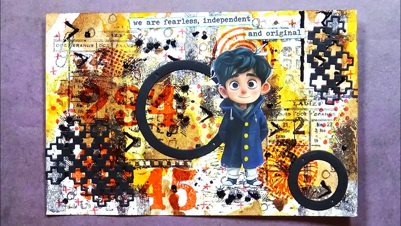 Mixed Media Grunge Background