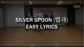 SILVER SPOON (뱁새) - BTS (방탄소년단) EASY LYRICS