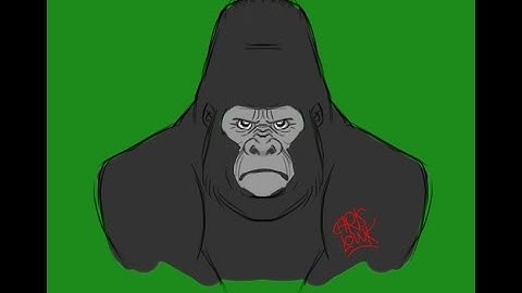 How To Draw A Cartoon Gorilla