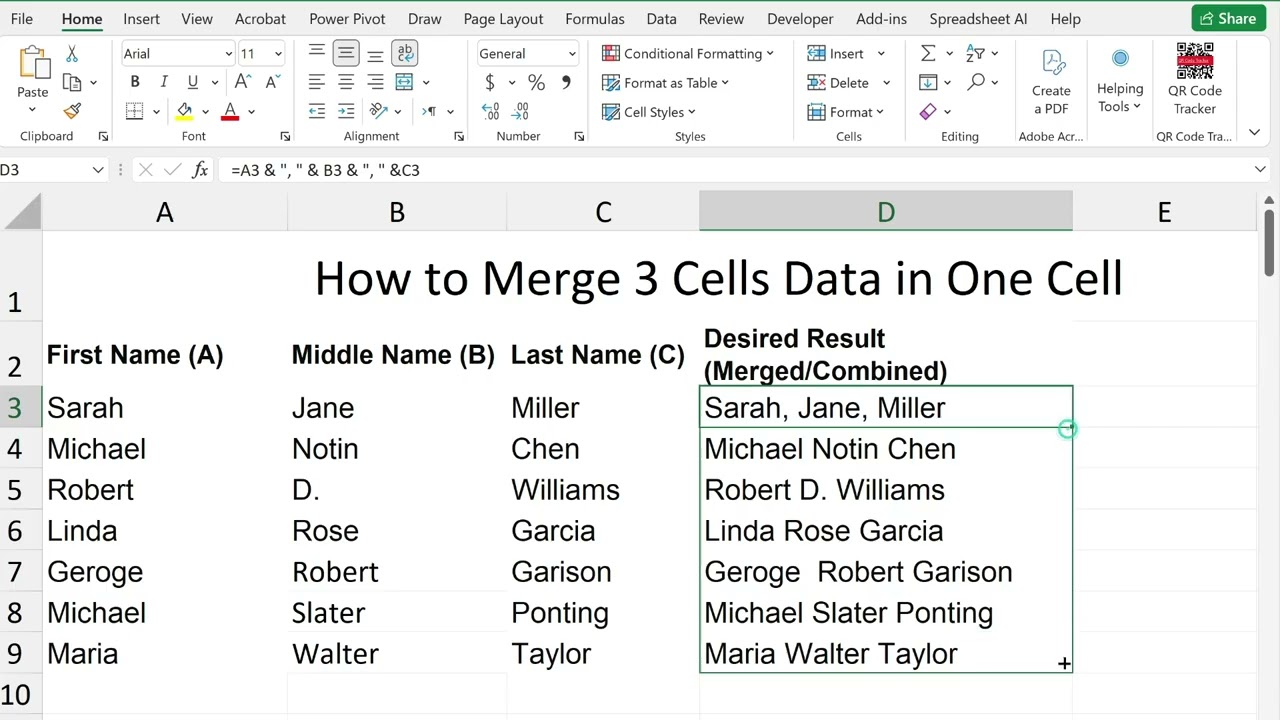 Merge 3 Cells Like a PRO in 60 Seconds ⚡