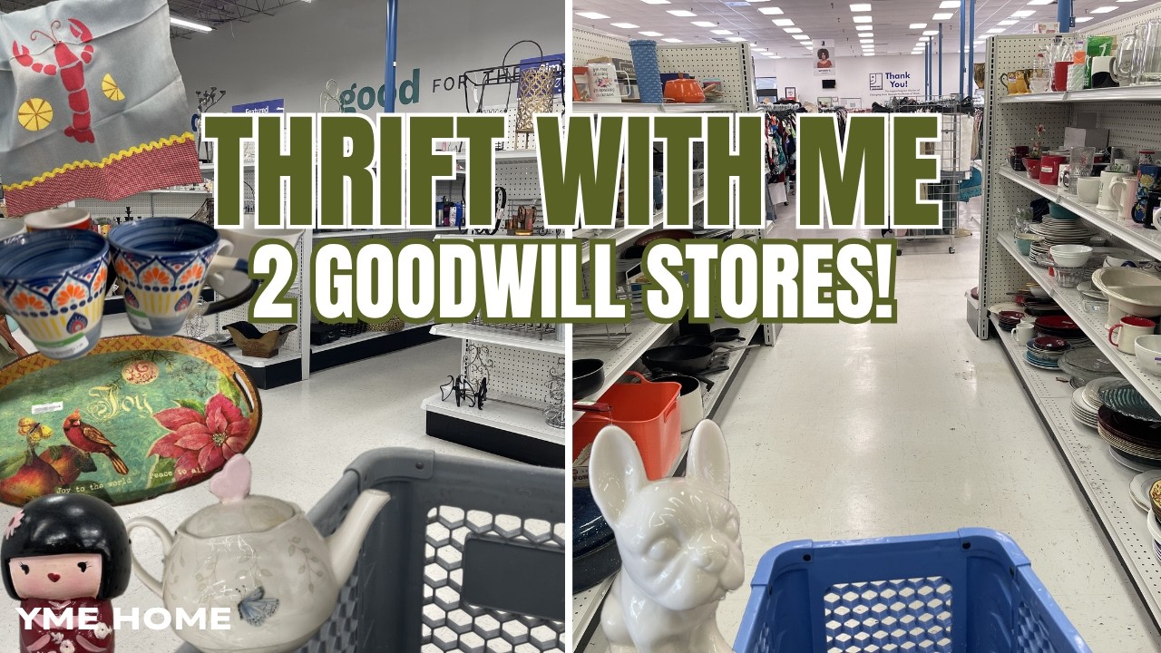 *NEW* Thrifting HOME DECOR HAUL from 2 GOODWILL Stores! THRIFT with ME ...