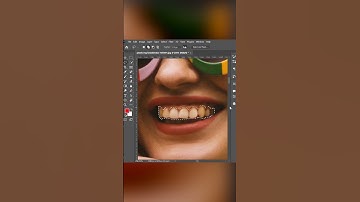 Teeth Whitening in Photoshop; Easy & Quick tutorial #photoshop #shorts