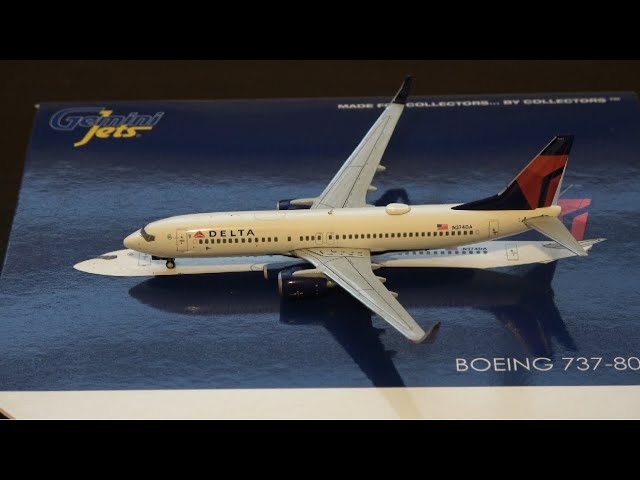 Gemini Jets 1/400 Delta Airlines Boeing 737-800 Unboxing & Review