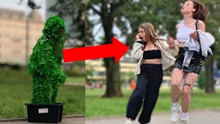 Best Reactions of BUSHMAN PRANK / Лучшие испуги людей за все время