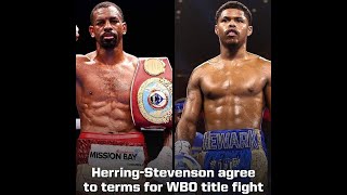 JAMEL HERRING VS SHAKUR STEVENSON: WBO 130LB TITLE ON THE LINE; WHO WILL TERENCE CRAWFORD SUPPORT?