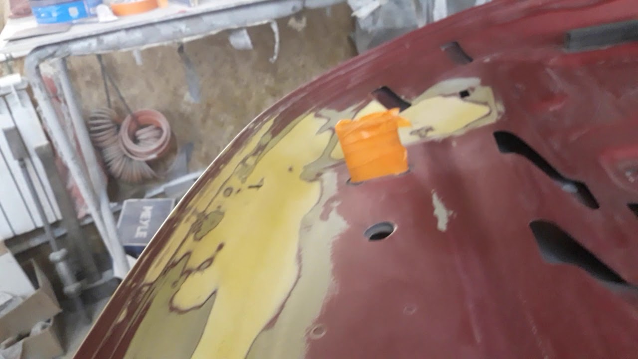 ремонт алюминиевого капота Range Rover часть 4(1) - YouTube