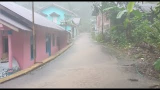 Walk in Heavy Rain in Boja Village | Village Life in the Rain | Rain Sounds for Better Sleep