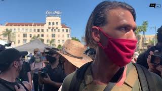 Protest at Mayor Garcetti's Residence August 1,2020