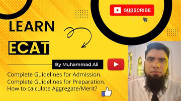 Lecture 01- Complete Guide to Attempt ECAT Entry Test | Admission in Engineering Universities