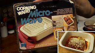 Corning Ware Microwave Fast Food Dish Unboxing and first use | Vintage Cookware