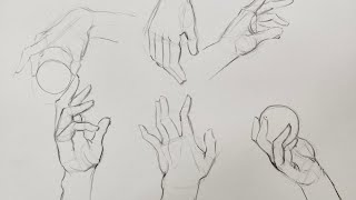 How I practice drawing Hands - Sketchbook Session