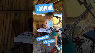 Funky Break Down | Maj7 chords | Looping Bass, Keys, and Guitar
