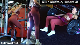 FIRE GLUTES and QUADS Workout To BUILD LEGS ( Fav Exercises and Form Tips!)