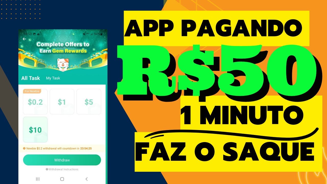 SEM INDICAR 1 MINUTO FAZ O SAQUE App PAGANDO VIA PIX