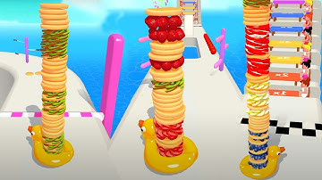 Pancake Run | All Levels Gameplay Walkthrough (Android, iOS, iPad) Lv 38-50