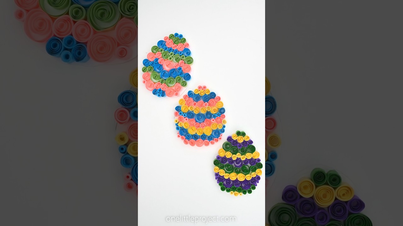 Paper Quilling Easter Eggs🥚 🌀