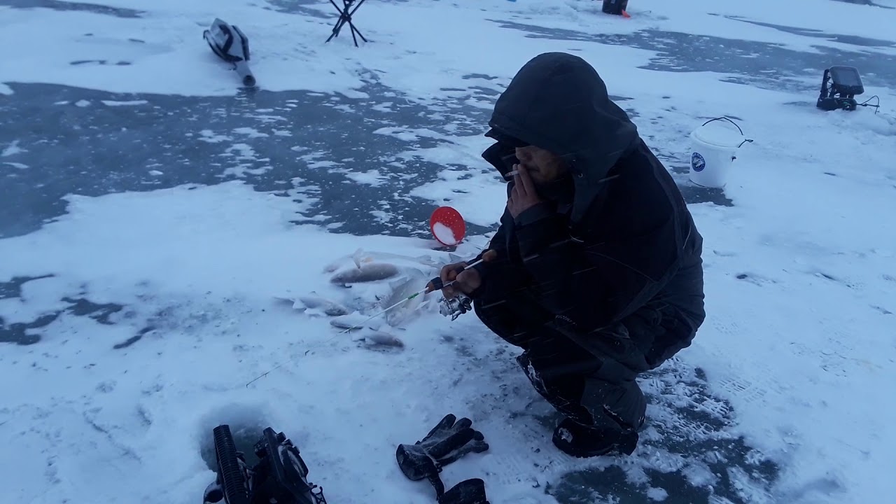 Ice fishing Waubay, SD February 27, 2018 YouTube