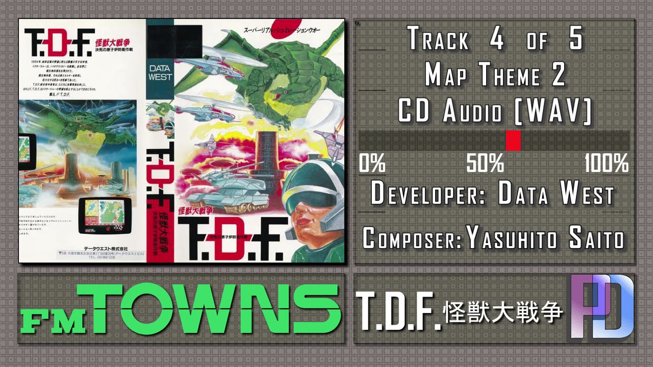 FM Towns CD Music: T.D.F. (Terrestrial Defense Force) - Great Kaiju War