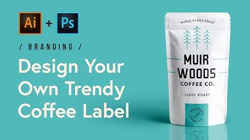 Design a Trendy Coffee Label in Adobe Illustrator and Photoshop (Tutorial) ☕