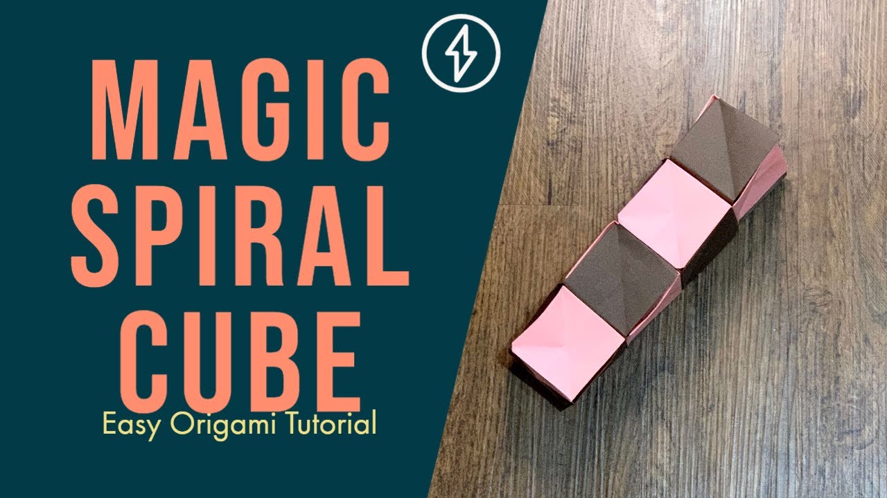 Magic Spiral Cube Easy Origami tutorial YouTube